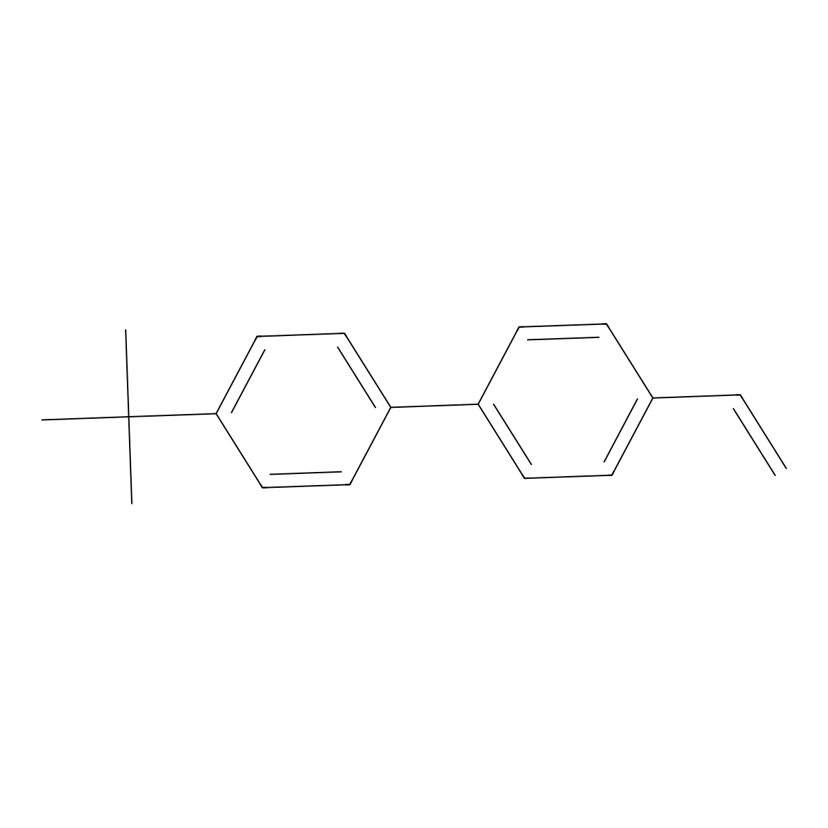 1-Tert-butyl-4-(4-ethenylphenyl)benzene molecular structure, CAS 1352153-50-4