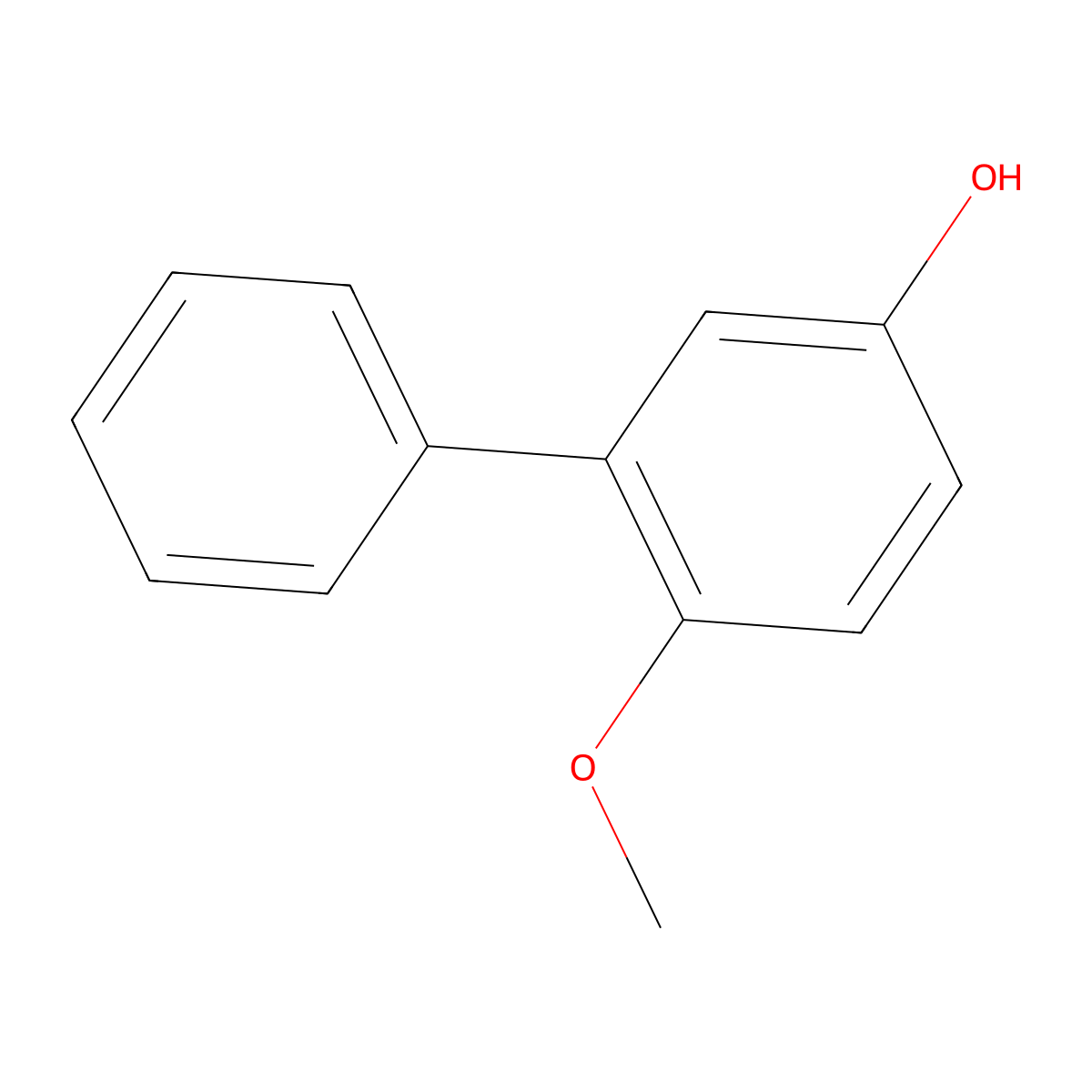 6-Methoxybiphenyl-3-ol molecular structure, CAS 13522-79-7