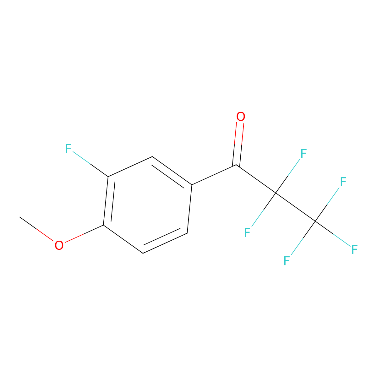 4'-Methoxy-2,2,3,3,3,3'-hexafluoropropiophenone molecular structure, CAS 1352206-11-1