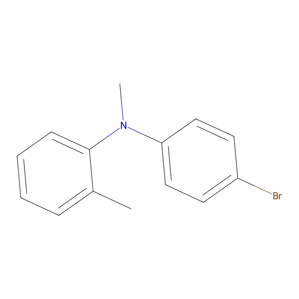 N-(4-Bromophenyl)-N,2-dimethylbenzenamine molecular structure, CAS 1352206-16-6