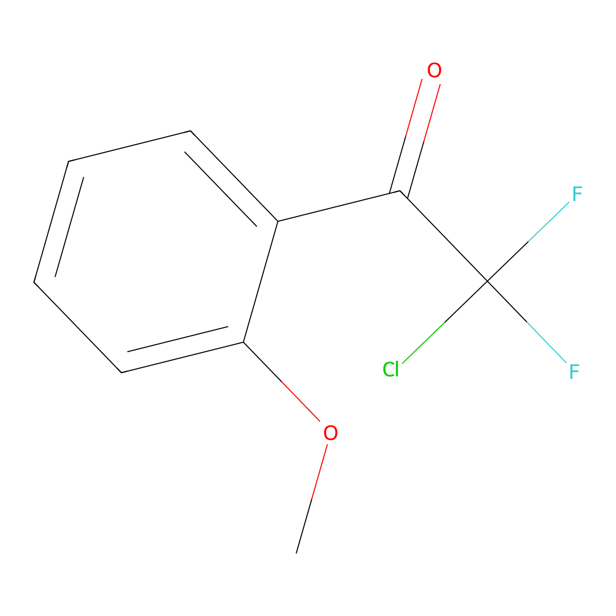 2-Chloro-2,2-difluoro-1-(2-methoxyphenyl)ethanone molecular structure, CAS 1352206-43-9