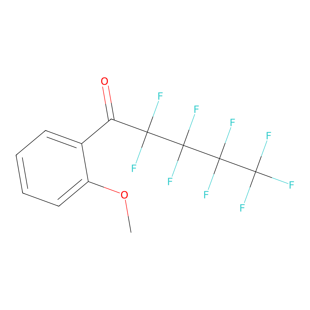 2,2,3,3,4,4,5,5,5-Nonafluoro-1-(2-methoxyphenyl)pentan-1-one molecular structure, CAS 1352206-45-1