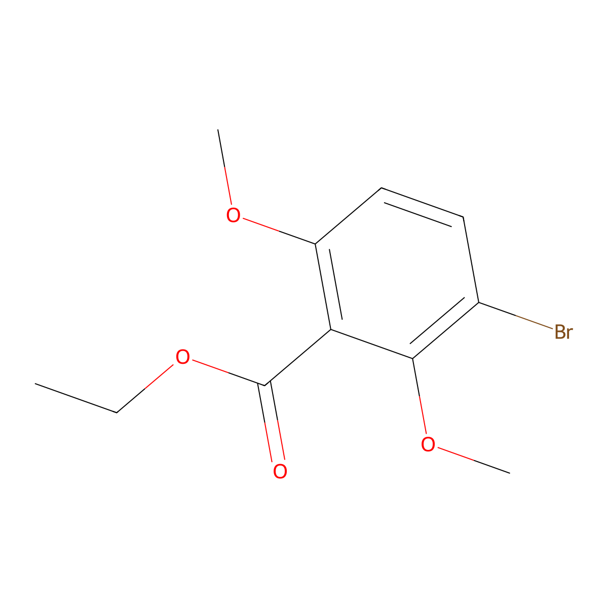 Ethyl 3-bromo-2,6-dimethoxybenzoate molecular structure, CAS 1352206-56-4