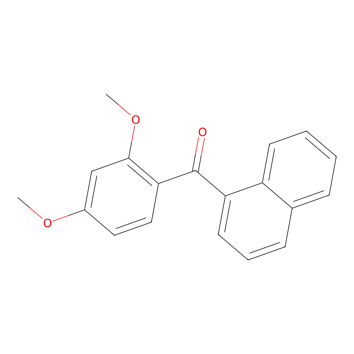(2,4-Dimethoxyphenyl)(naphthalen-1-yl)methanone molecular structure, CAS 1352206-57-5