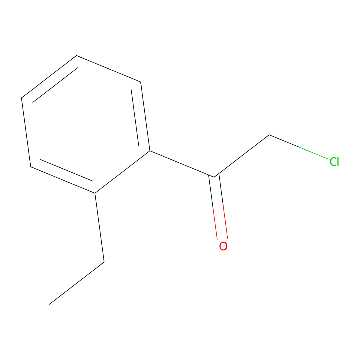 2-Chloro-1-(2-ethylphenyl)ethanone molecular structure, CAS 1352208-62-8