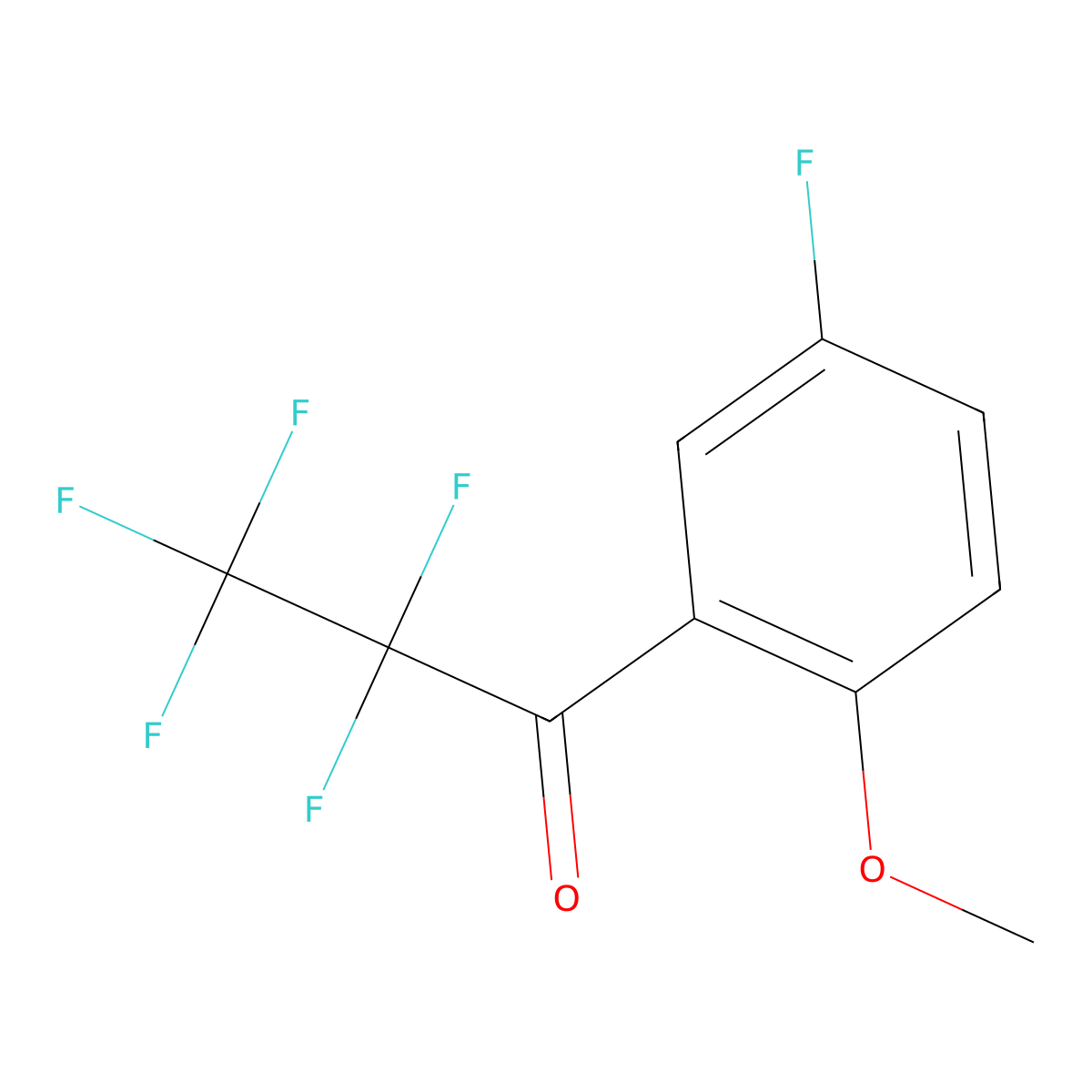 6'-Methoxy-2,2,3,3,3,3'-hexafluoropropiophenone molecular structure, CAS 1352208-76-4