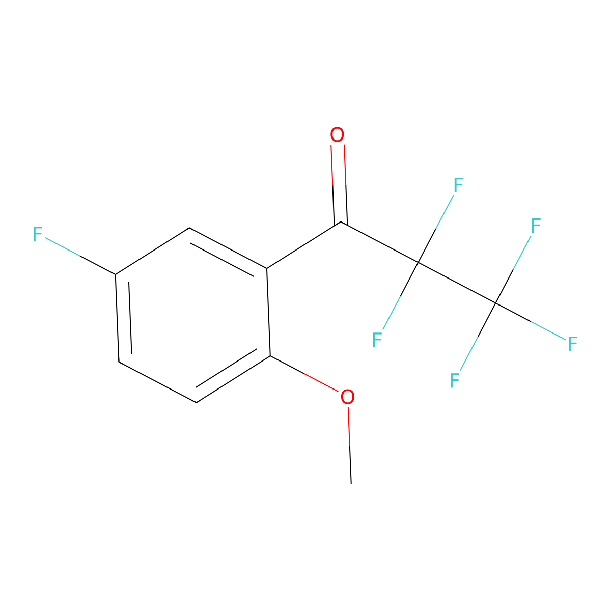 6'-Methoxy-2,2,3,3,3,3'-hexafluoropropiophenone molecular structure, CAS 1352208-76-4