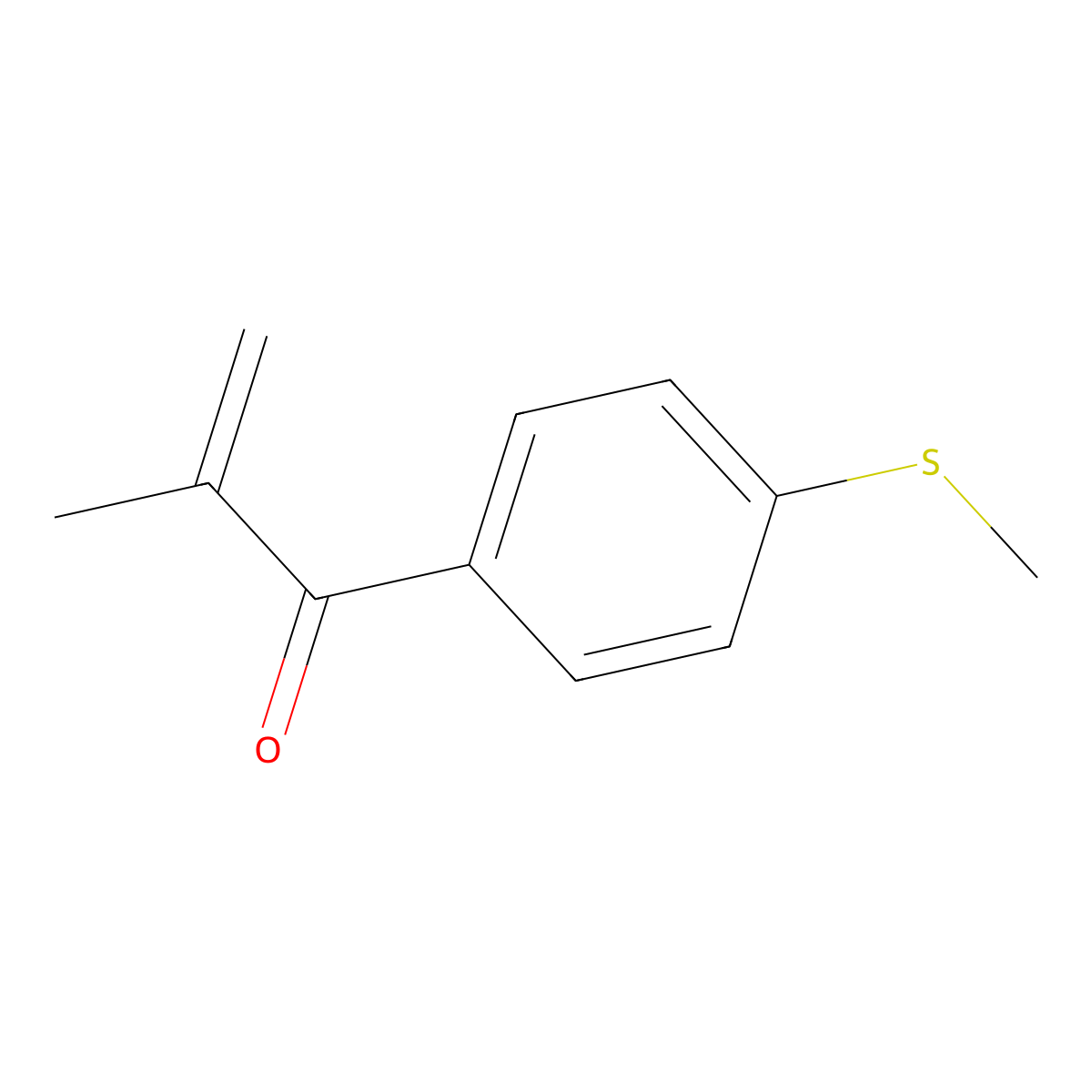 2-Methyl-1-[4-(methylthio)phenyl]-2-propen-1-one molecular structure, CAS 1352209-61-0
