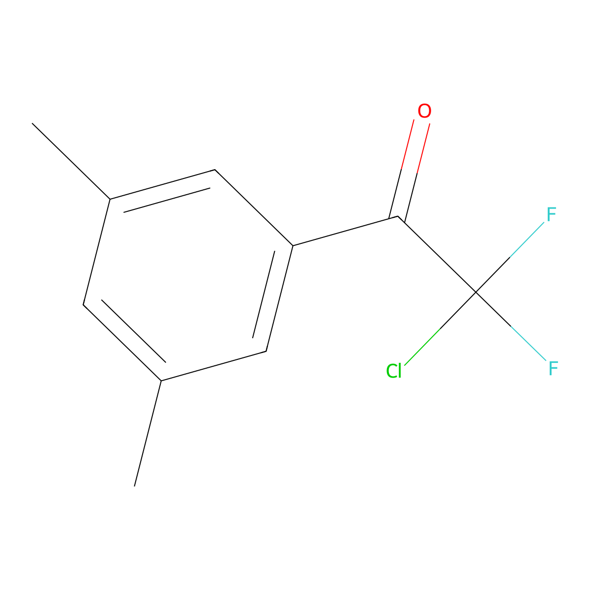 2-Chloro-1-(3,5-dimethylphenyl)-2,2-difluoroethanone molecular structure, CAS 1352209-69-8