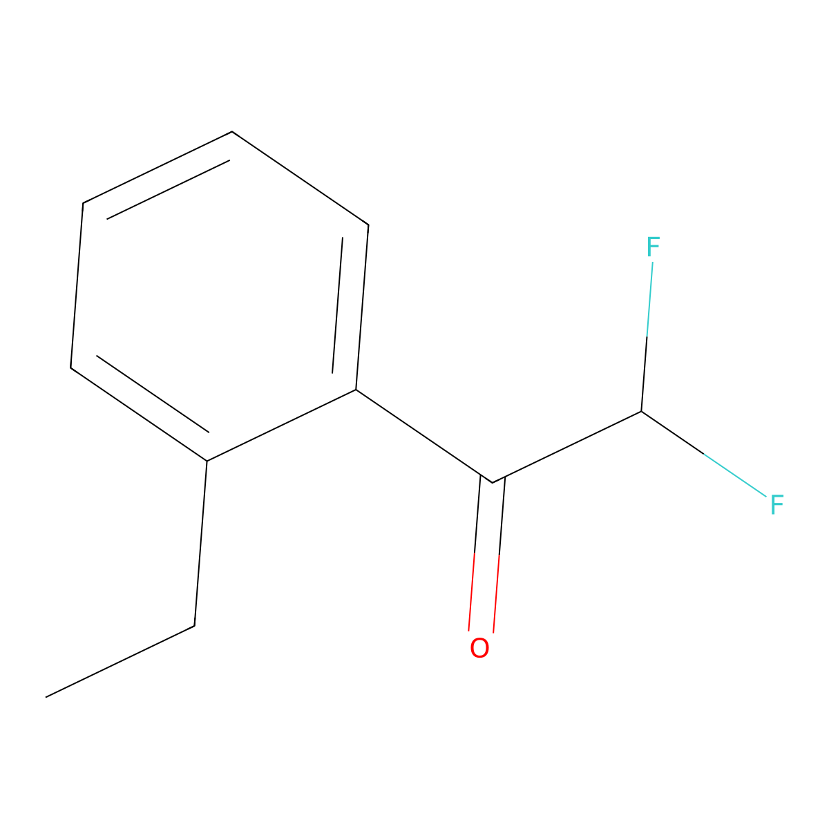 1-(2-Ethylphenyl)-2,2-difluoroethanone molecular structure, CAS 1352209-78-9
