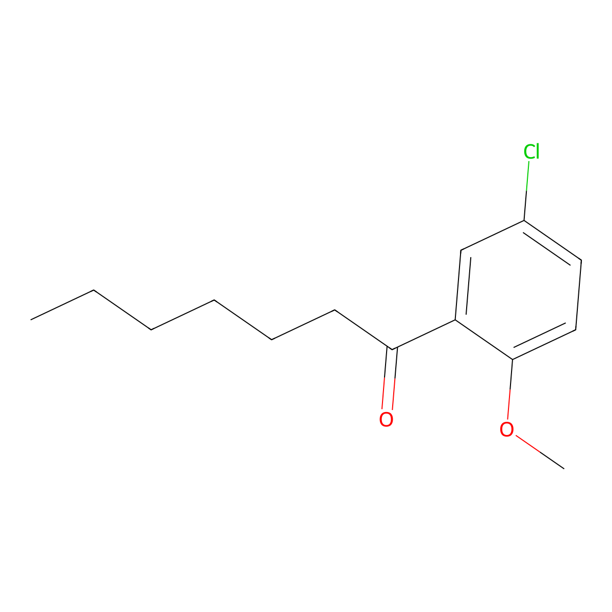 1-(5-Chloro-2-methoxyphenyl)heptan-1-one molecular structure, CAS 1352209-80-3