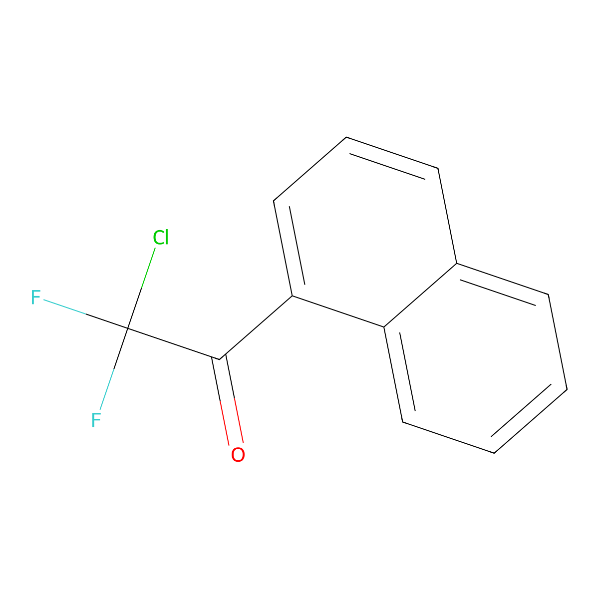 2-Chloro-2,2-difluoro-1-naphthalen-1-yl-ethanone molecular structure, CAS 1352209-82-5