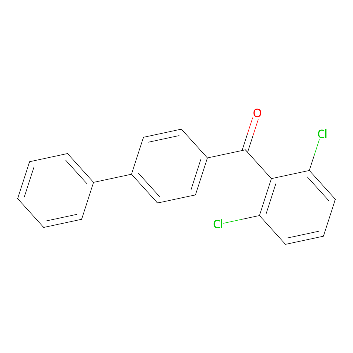 ([1,1'-Biphenyl]-4-yl)(2,6-dichlorophenyl)methanone molecular structure, CAS 1352214-33-5