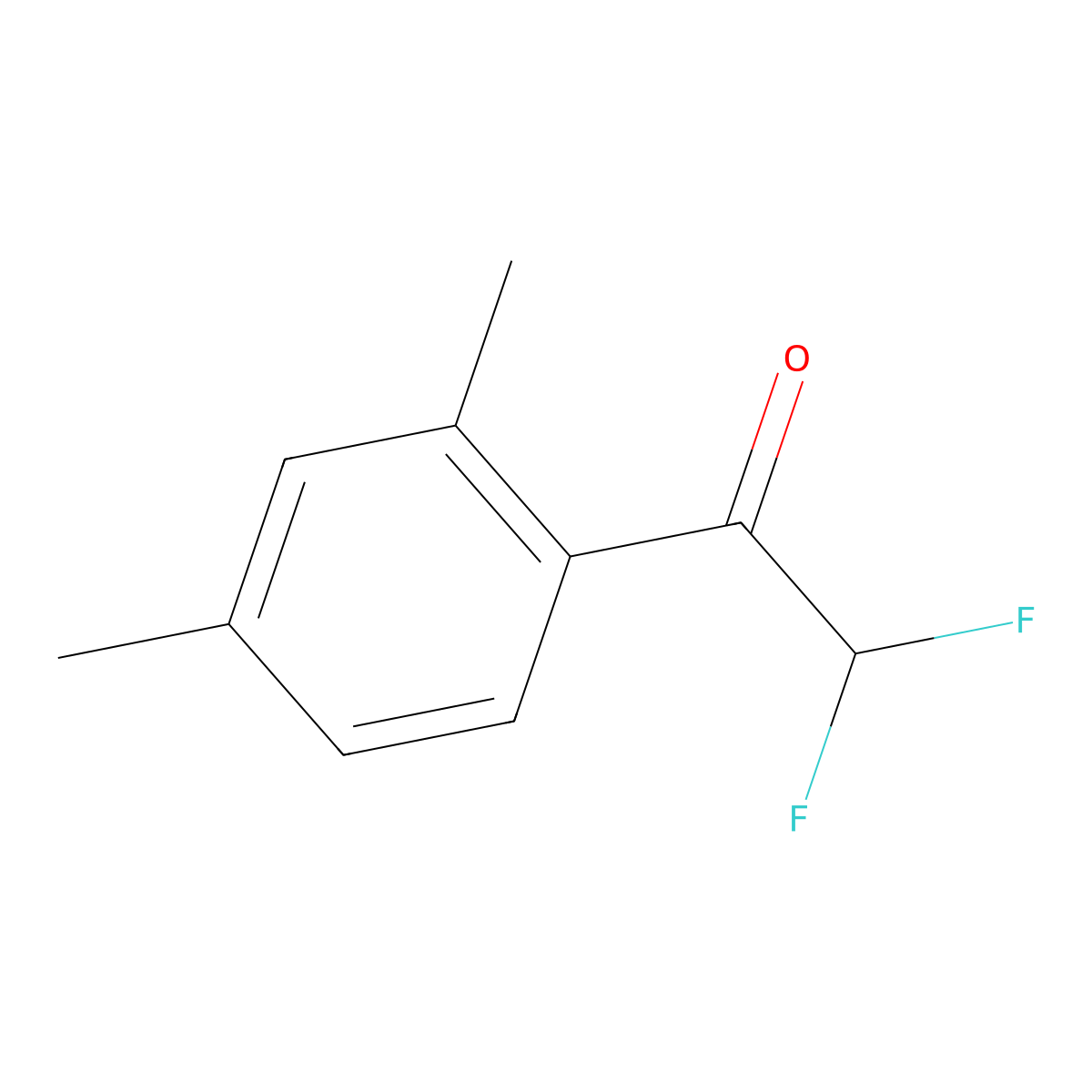 1-(2,4-Dimethylphenyl)-2,2-difluoroethanone molecular structure, CAS 1352214-70-0