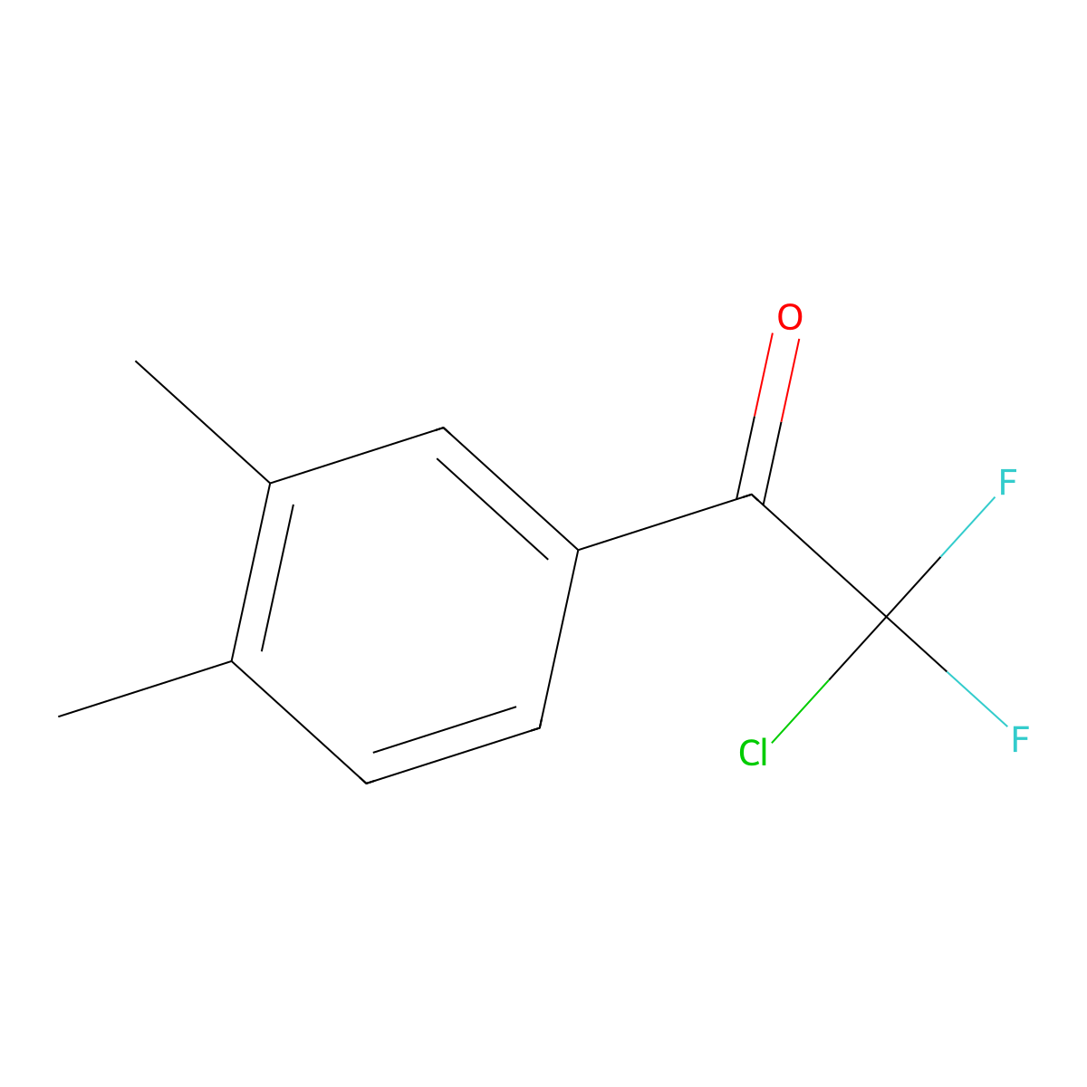 2-Chloro-1-(3,4-dimethylphenyl)-2,2-difluoroethanone molecular structure, CAS 1352214-84-6