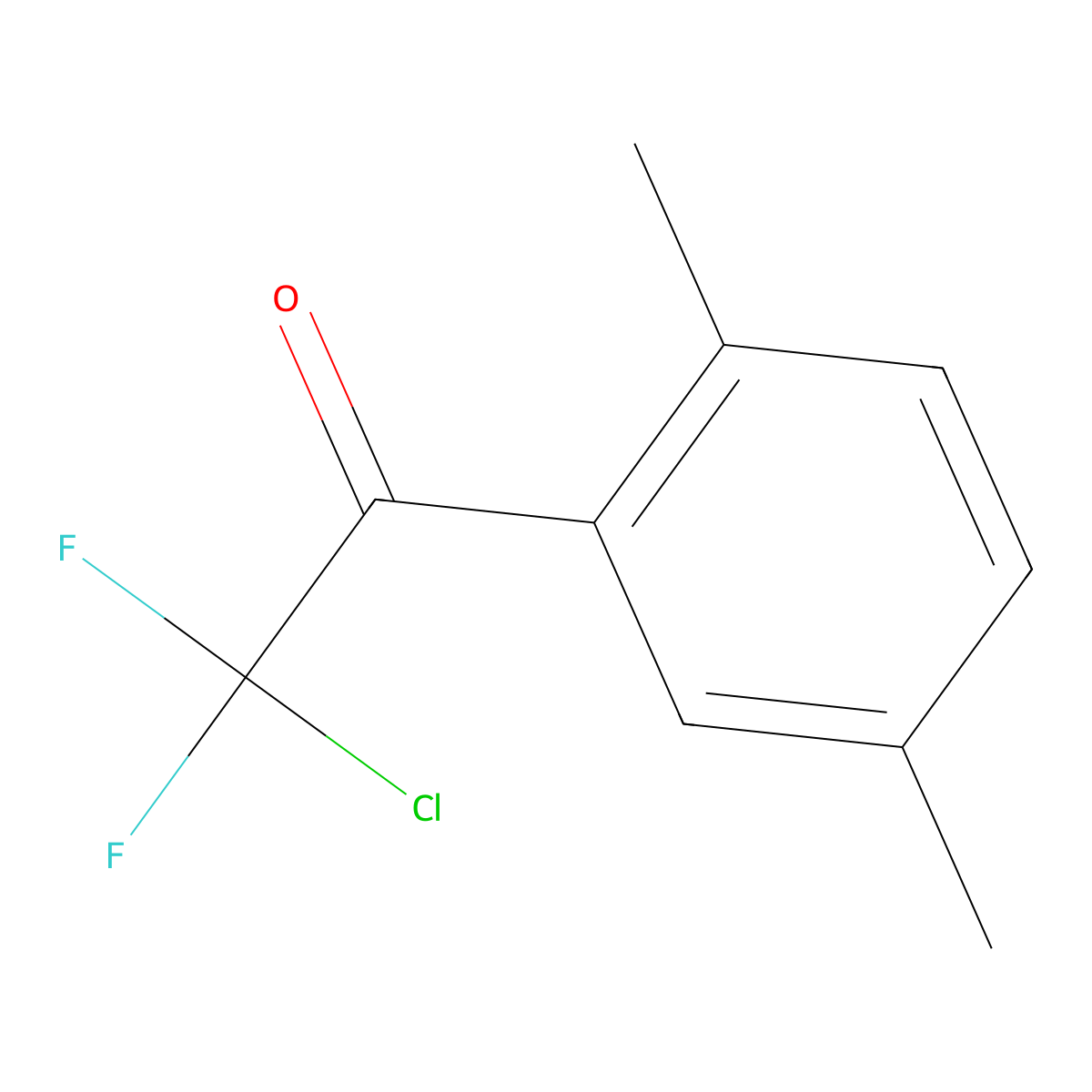 2-Chloro-1-(2,5-dimethylphenyl)-2,2-difluoroethanone molecular structure, CAS 1352215-81-6