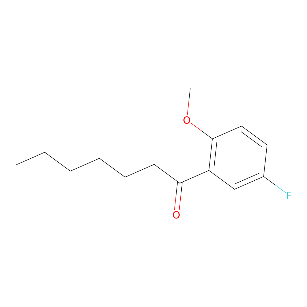 1-(5-Fluoro-2-methoxyphenyl)heptan-1-one molecular structure, CAS 1352216-26-2