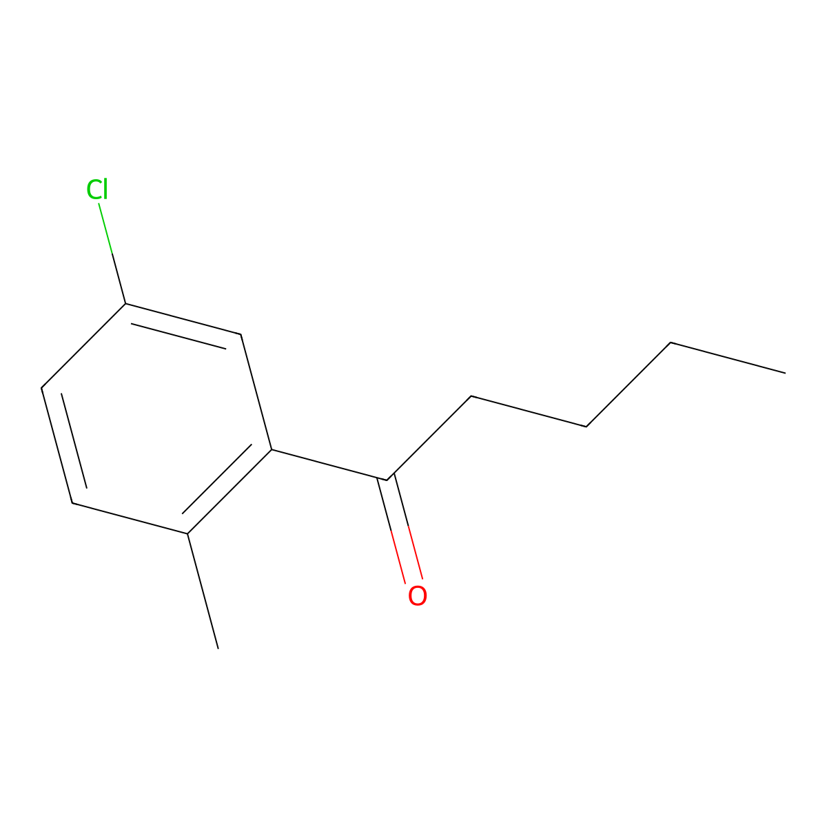 1-(5-Chloro-2-methylphenyl)pentan-1-one molecular structure, CAS 1352216-30-8