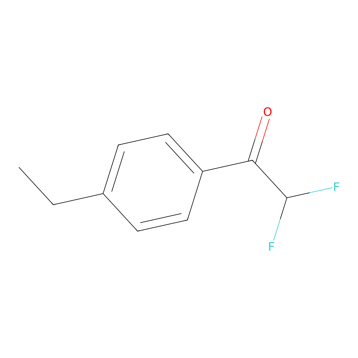 1-(4-Ethylphenyl)-2,2-difluoroethanone molecular structure, CAS 1352216-96-6