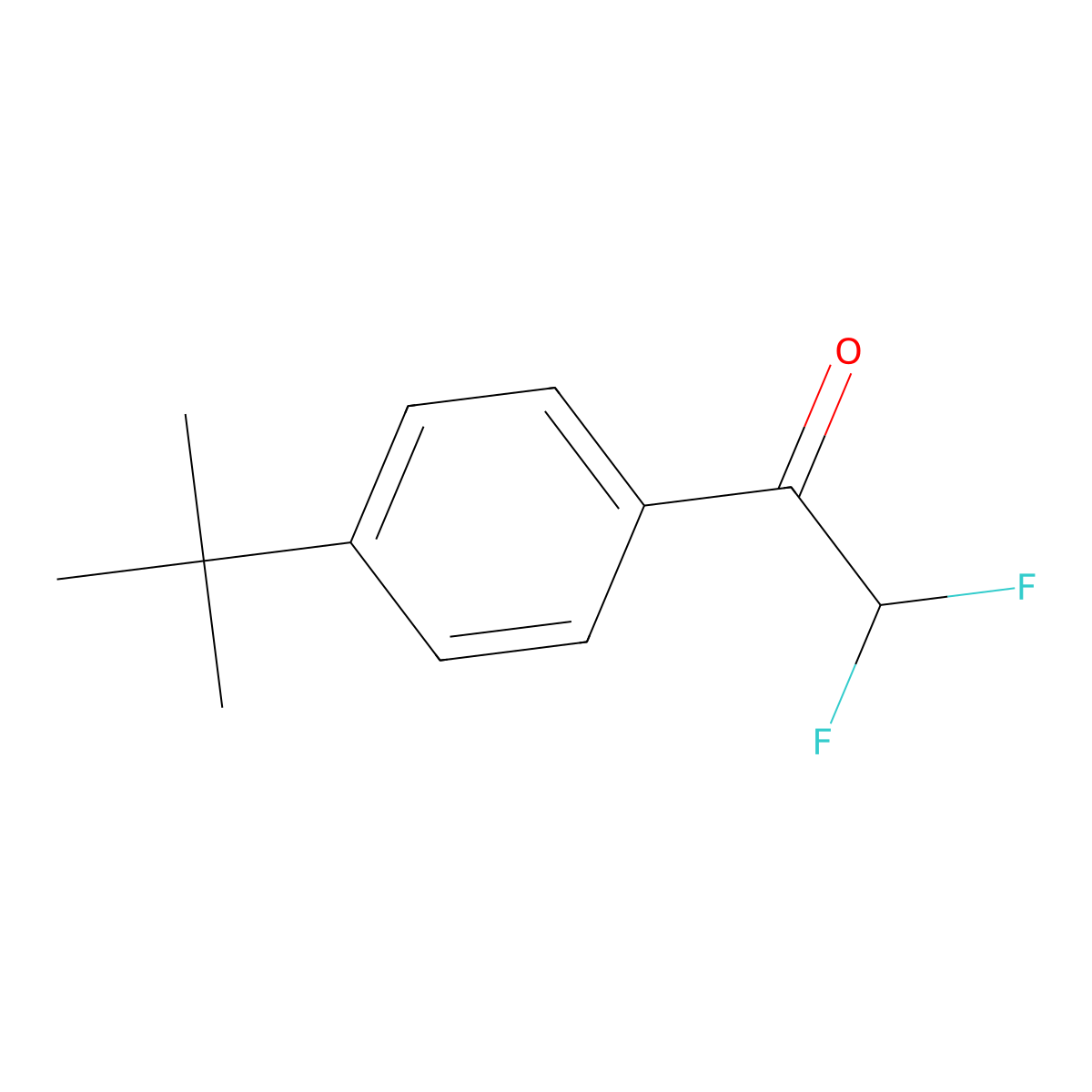 1-(4-tert-Butylphenyl)-2,2-difluoroethanone molecular structure, CAS 1352218-23-5