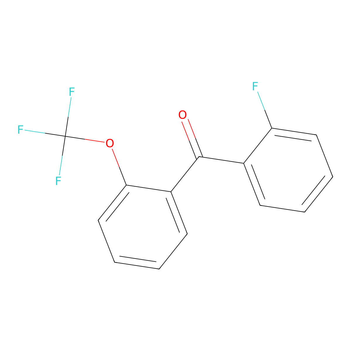 Methanone, (2-fluorophenyl)[2-(trifluoromethoxy)phenyl]- molecular structure, CAS 1352218-24-6