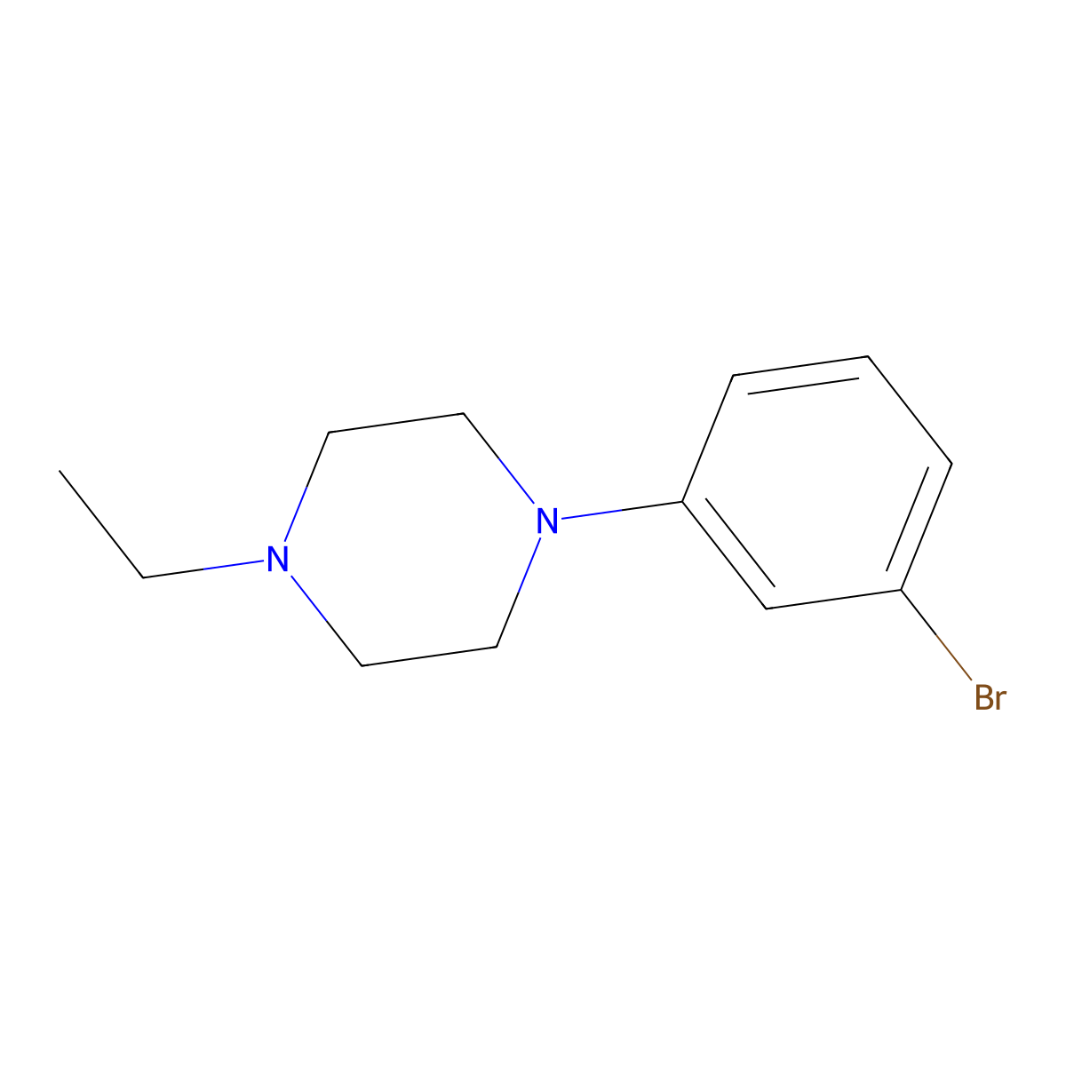 1-(3-Bromo-phenyl)-4-ethyl-piperazine molecular structure, CAS 1352218-50-8