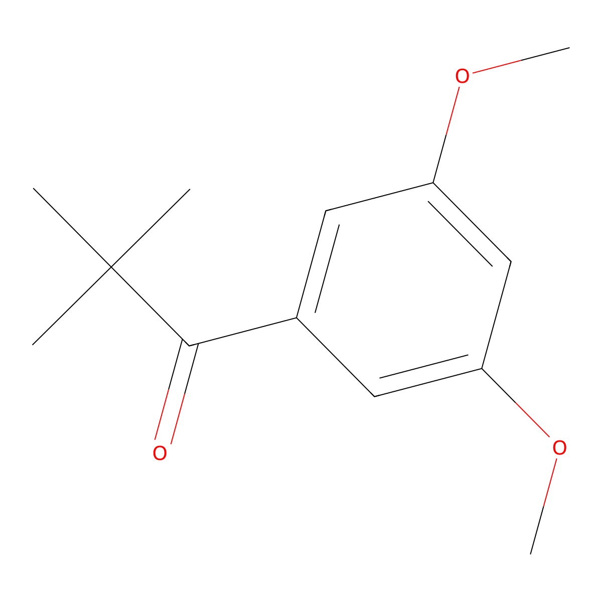1-(3,5-Dimethoxyphenyl)-2,2-dimethyl-1-propanone molecular structure, CAS 1352219-23-8