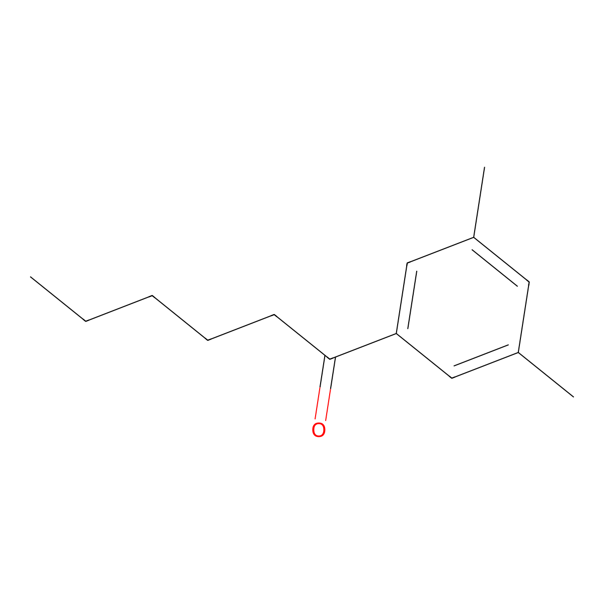 1-(3,5-Dimethylphenyl)hexan-1-one molecular structure, CAS 1352221-81-8