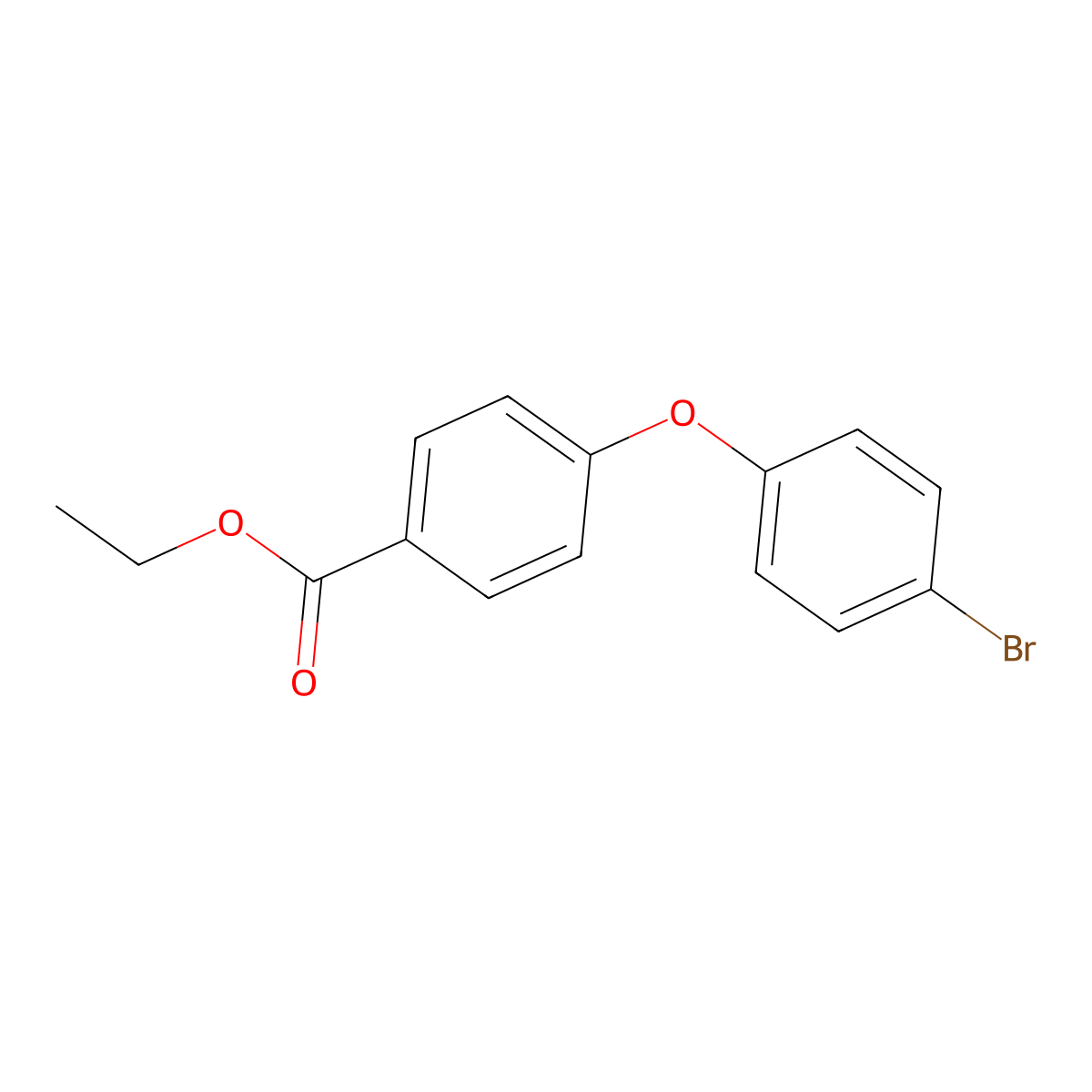 Ethyl 4-(4-bromophenoxy)benzoate molecular structure, CAS 1352222-03-7