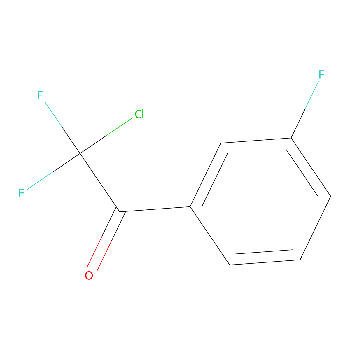 2-Chloro-2,2-difluoro-1-(3-fluorophenyl)ethanone molecular structure, CAS 1352222-12-8
