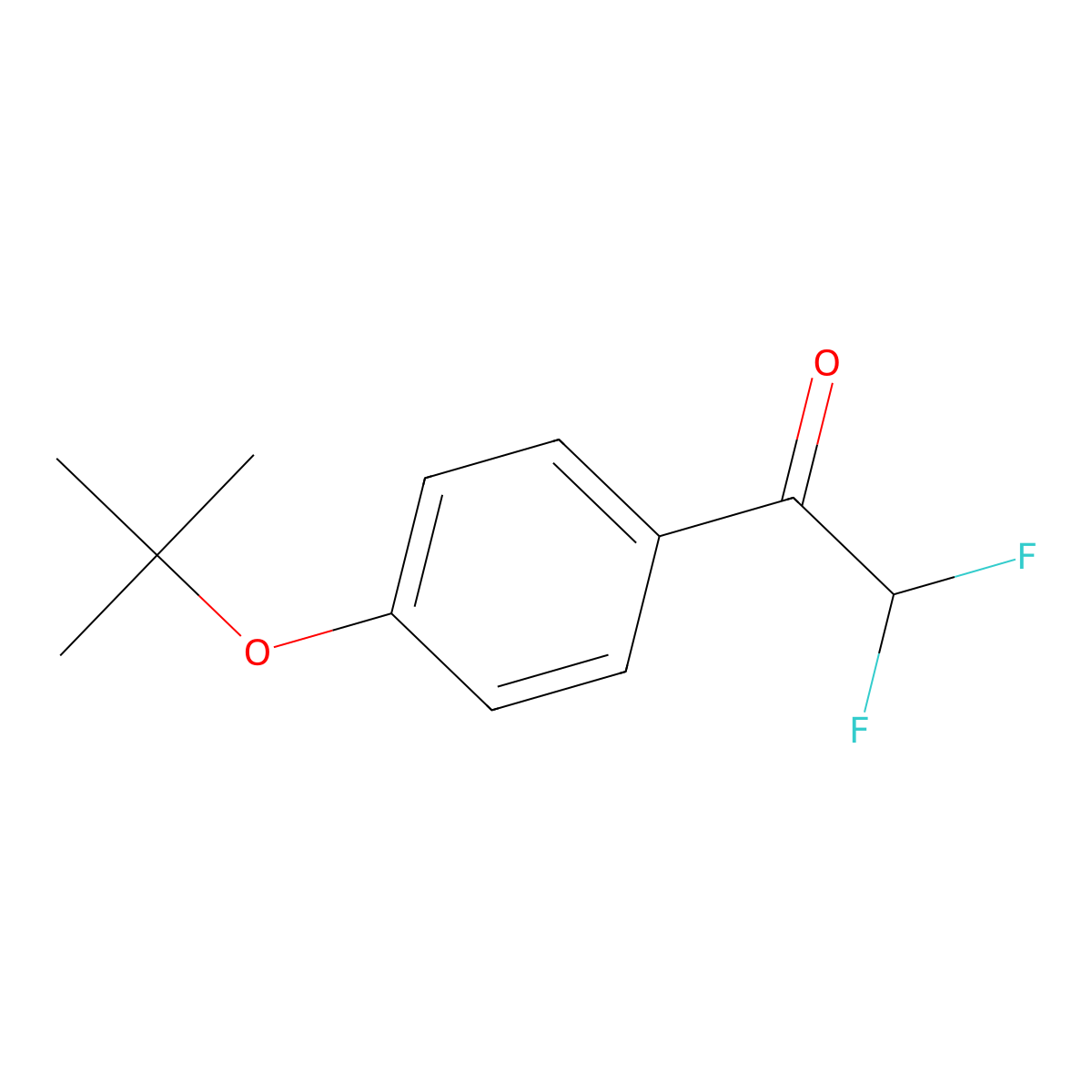 1-(4-(Tert-butoxy)phenyl)-2,2-difluoroethanone molecular structure, CAS 1352222-31-1