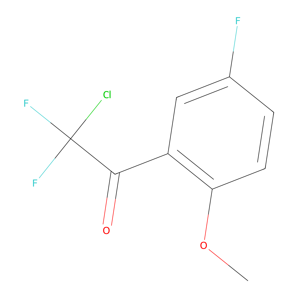 2-Chloro-2,2-difluoro-1-(5-fluoro-2-methoxyphenyl)ethanone molecular structure, CAS 1352222-34-4