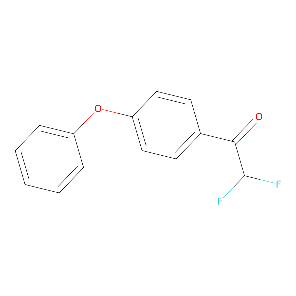 2,2-Difluoro-1-(4-phenoxyphenyl)ethanone molecular structure, CAS 1352222-93-5