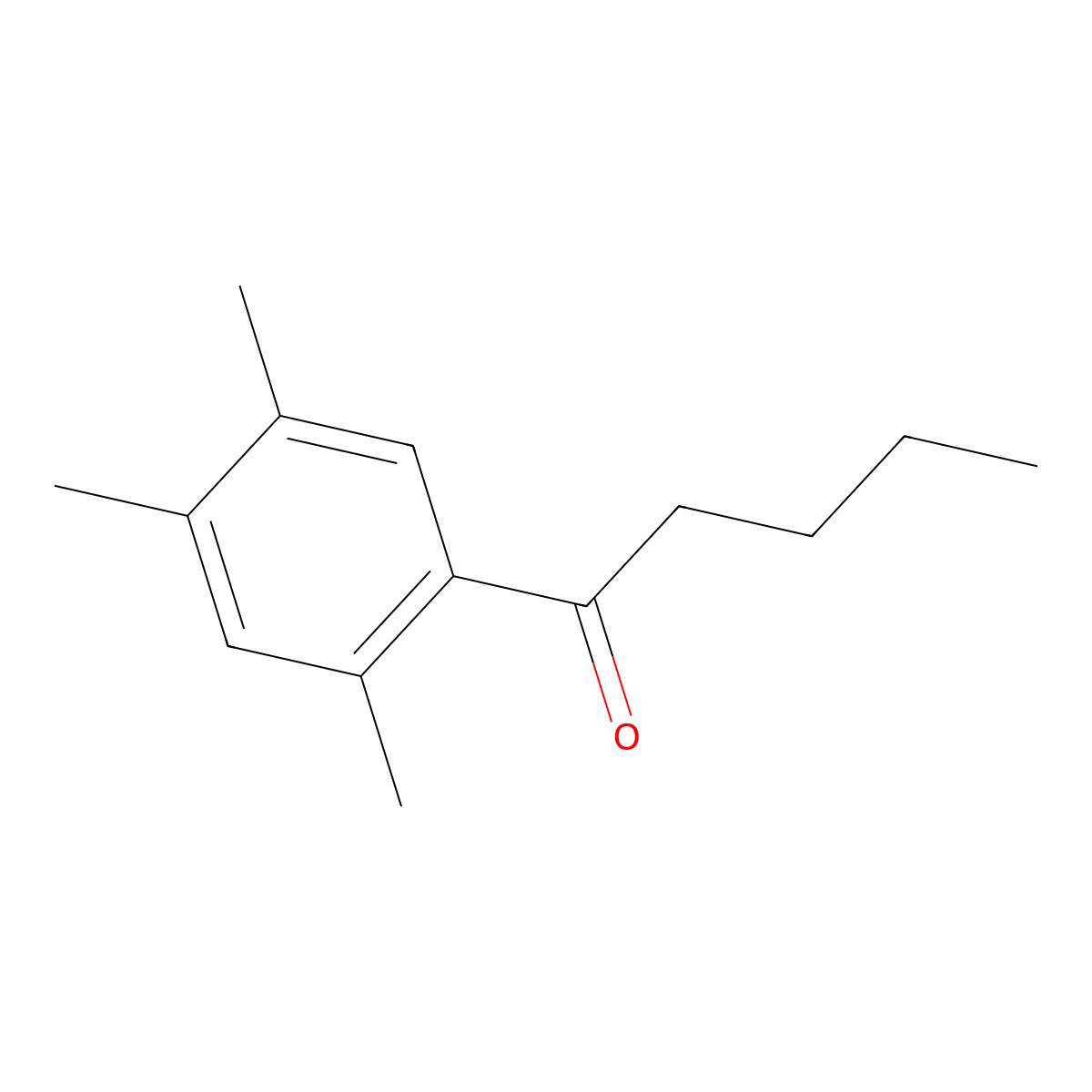 1-(2,4,5-Trimethylphenyl)pentan-1-one molecular structure, CAS 1352223-54-1