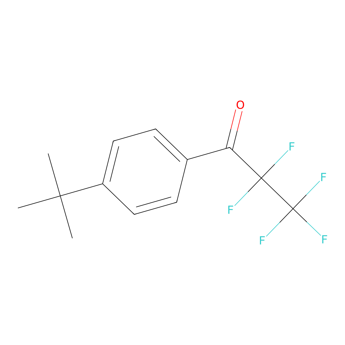 1-(4-(tert-Butyl)phenyl)-2,2,3,3,3-pentafluoropropan-1-one molecular structure, CAS 1352223-80-3