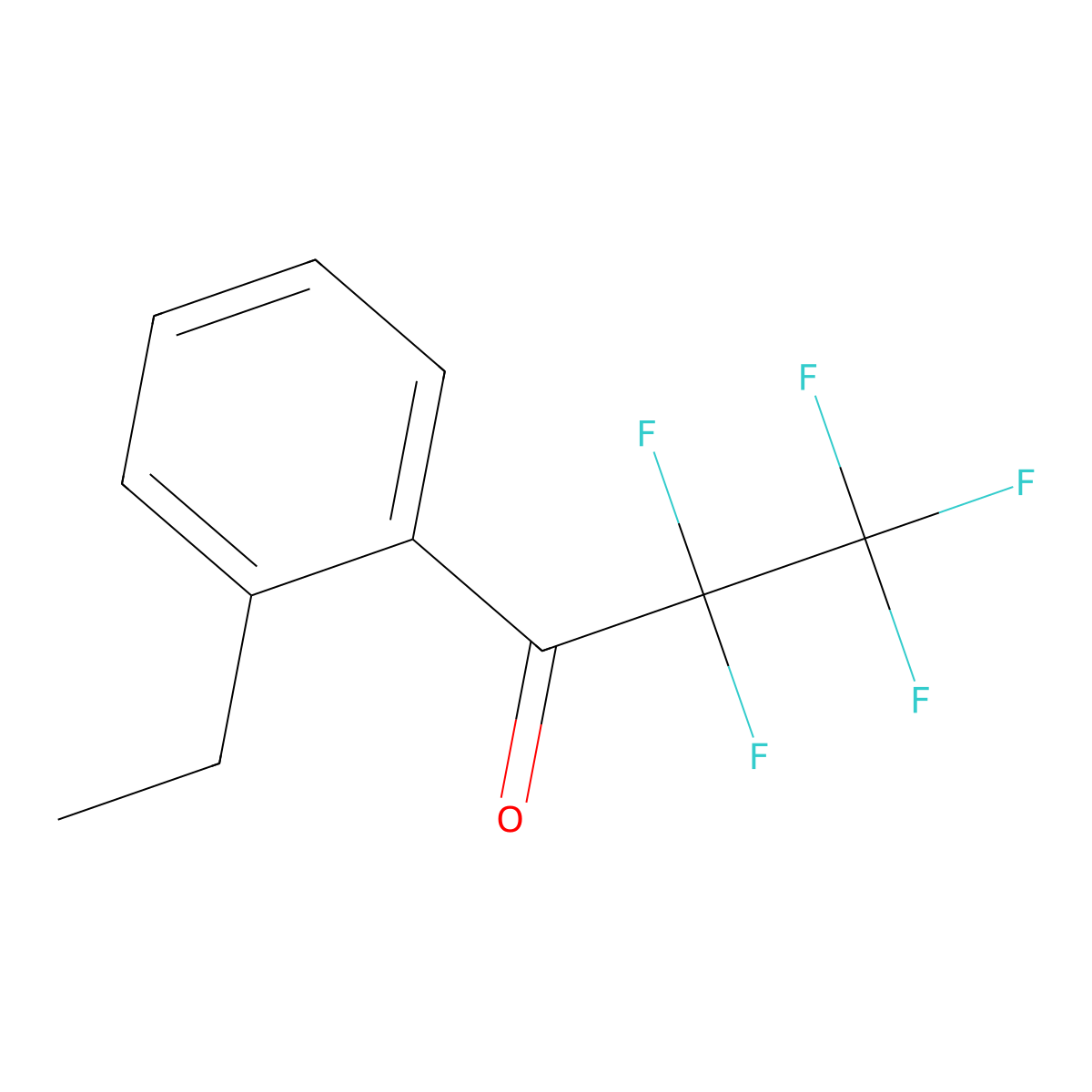 2'-Ethyl-2,2,3,3,3-pentafluoropropiophenone molecular structure, CAS 1352225-07-0