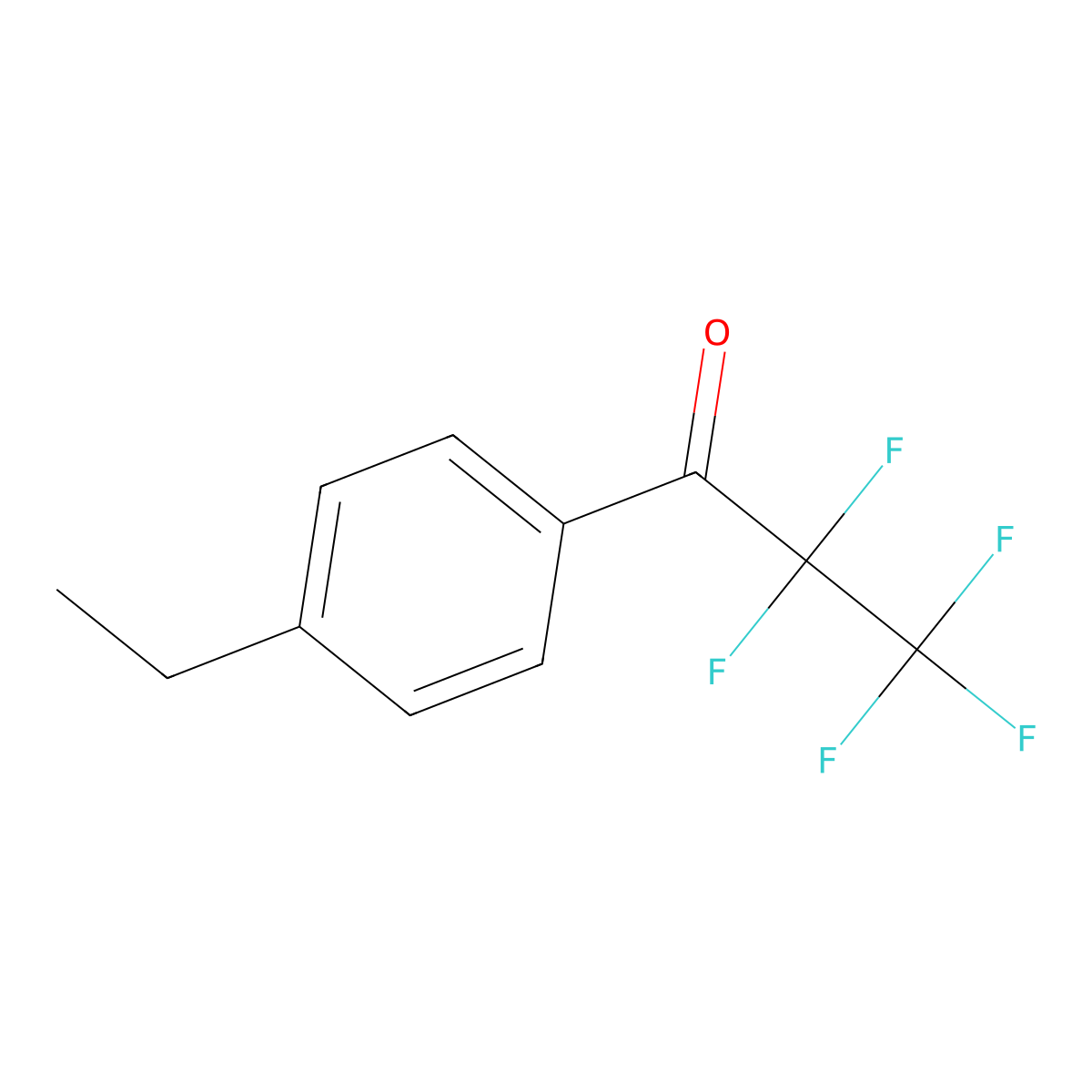 4'-Ethyl-2,2,3,3,3-pentafluoropropiophenone molecular structure, CAS 1352225-12-7