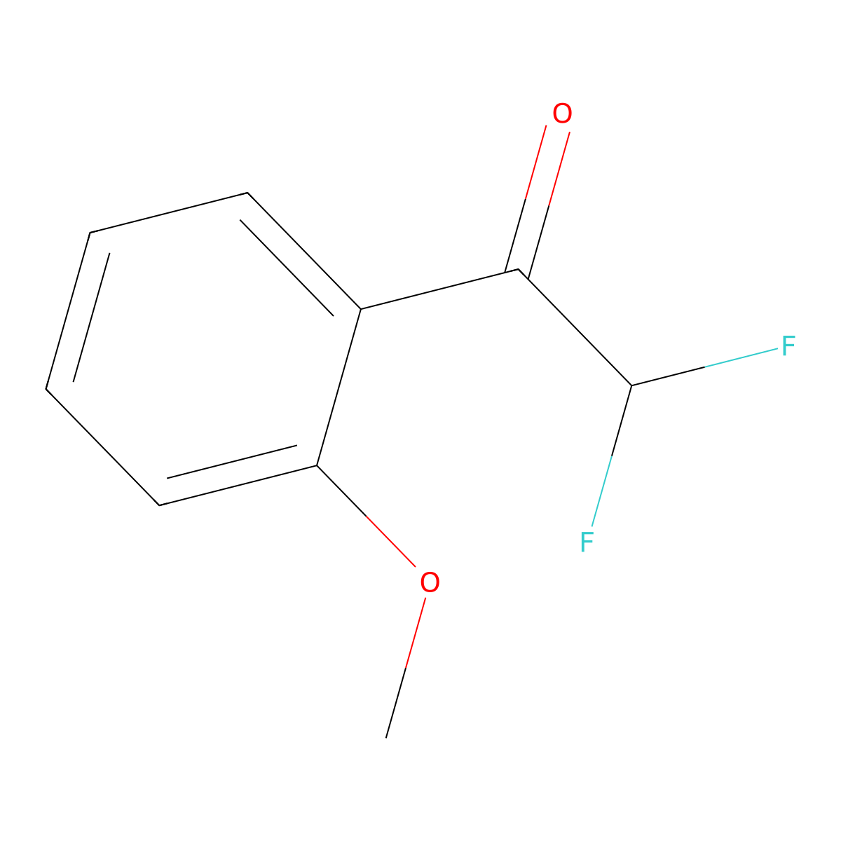 2,2-Difluoro-1-(2-methoxyphenyl)ethanone molecular structure, CAS 1352225-26-3