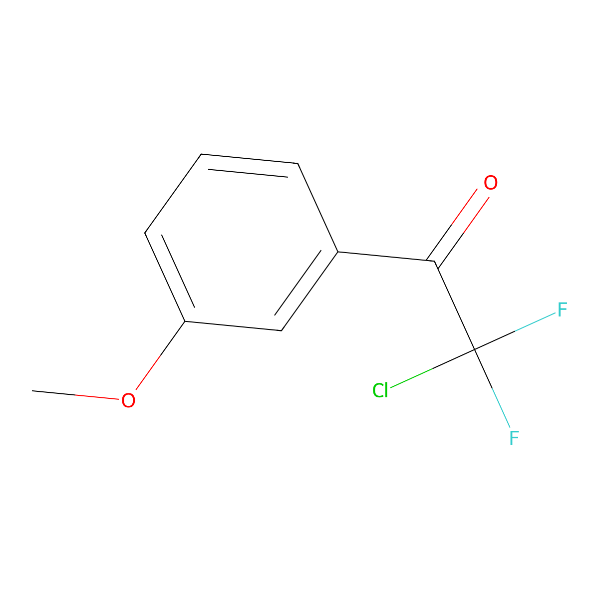 2-Chloro-2,2-difluoro-1-(3-methoxyphenyl)ethanone molecular structure, CAS 1352225-31-0