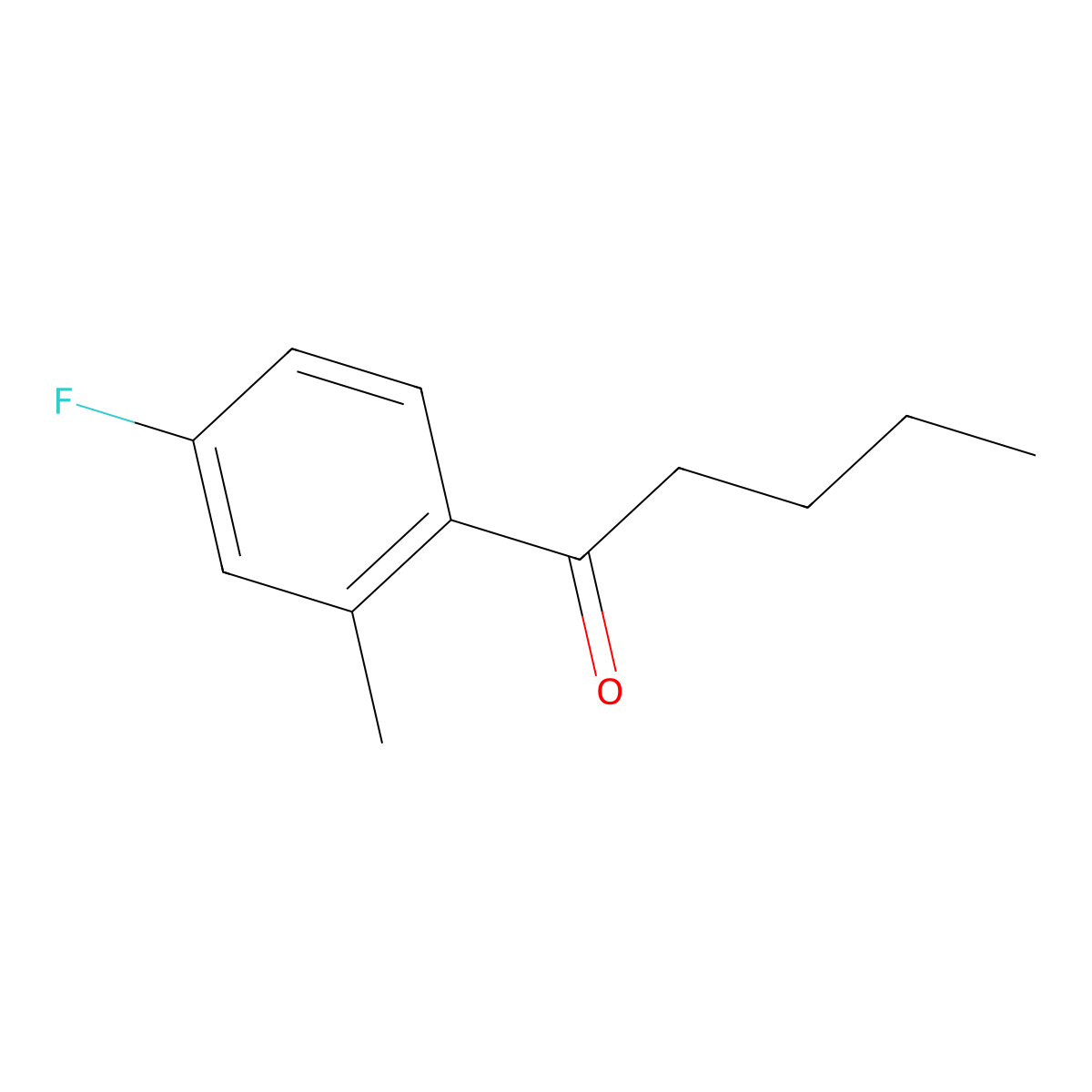 1-(4-Fluoro-2-methylphenyl)pentan-1-one molecular structure, CAS 1352225-32-1