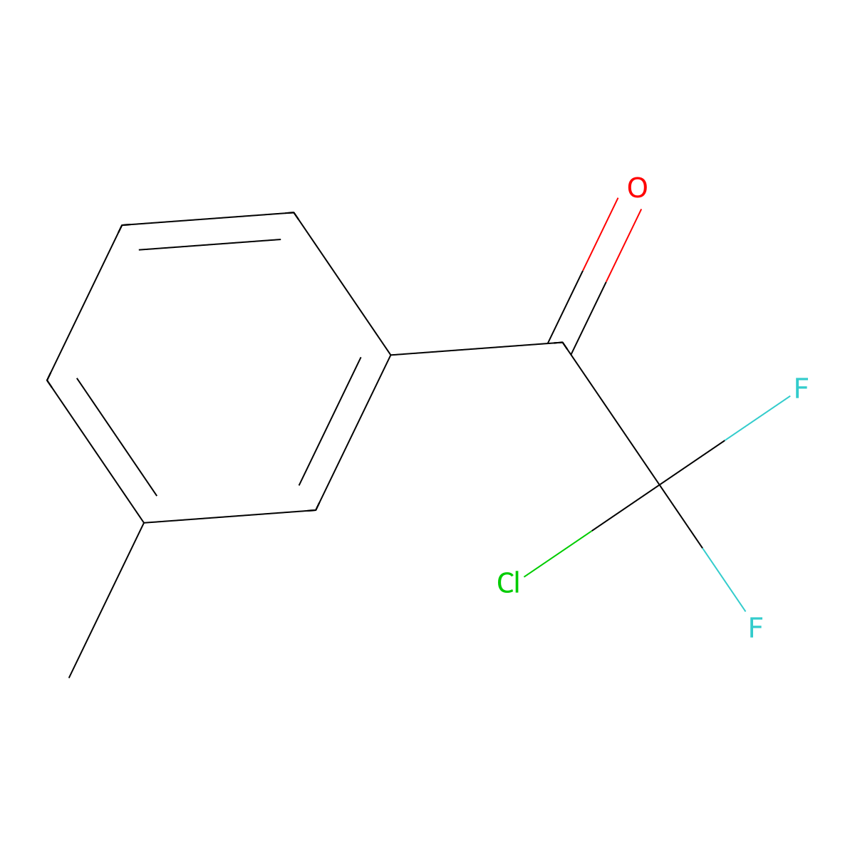 2-Chloro-2,2-difluoro-1-(m-tolyl)ethanone molecular structure, CAS 1352225-66-1