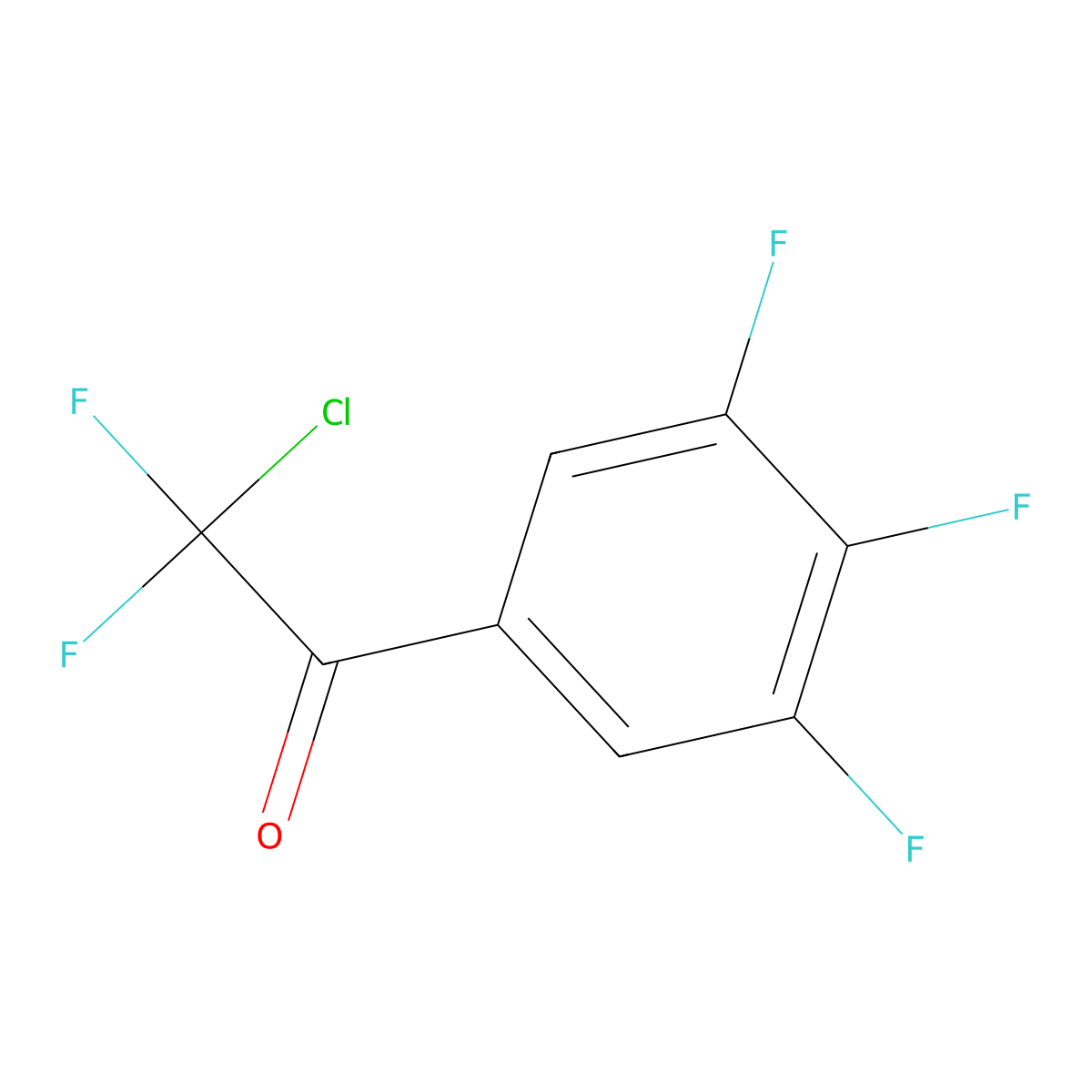 2-Chloro-2,2-difluoro-1-(3,4,5-trifluorophenyl)ethanone molecular structure, CAS 1352225-87-6