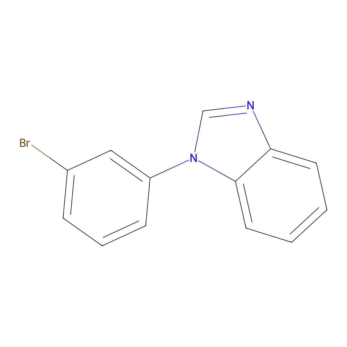 1-(3-Bromophenyl)-1H-benzo[d]imidazole molecular structure, CAS 1352226-51-7
