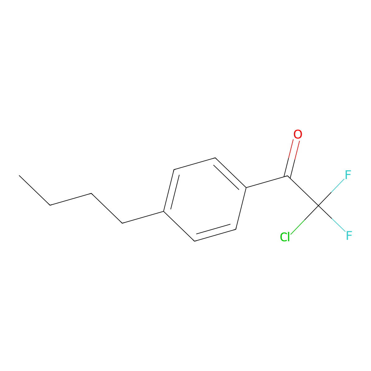 1-(4-n-Butylphenyl)-2-chloro-2,2-difluoroethanone molecular structure, CAS 1352226-56-2