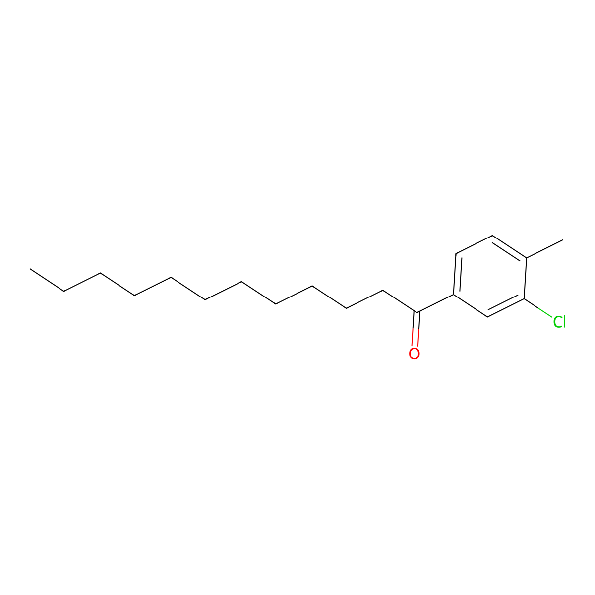 1-(3-Chloro-4-methylphenyl)dodecan-1-one molecular structure, CAS 1352231-86-7