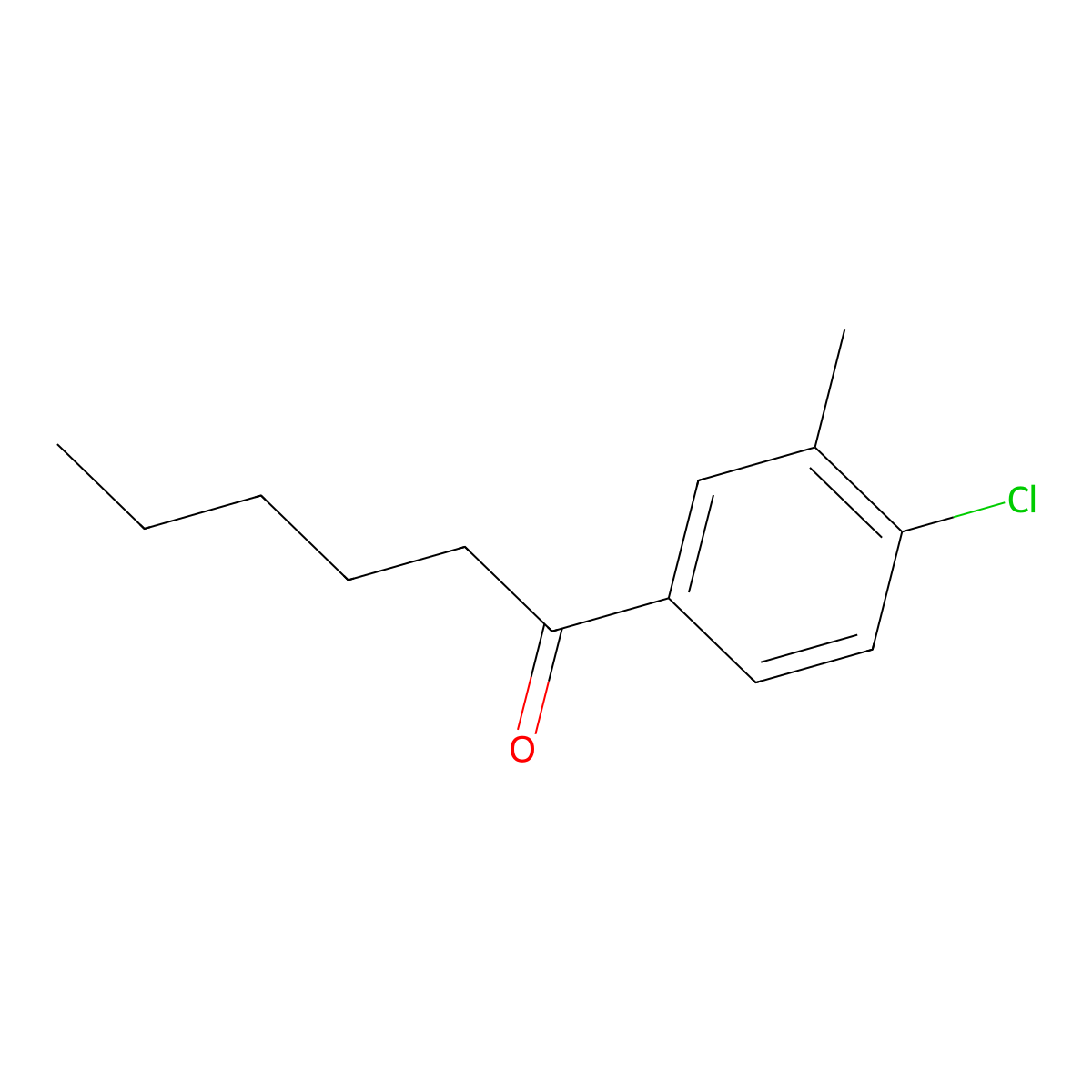 1-(4-Chloro-3-methylphenyl)hexan-1-one molecular structure, CAS 1352232-01-9