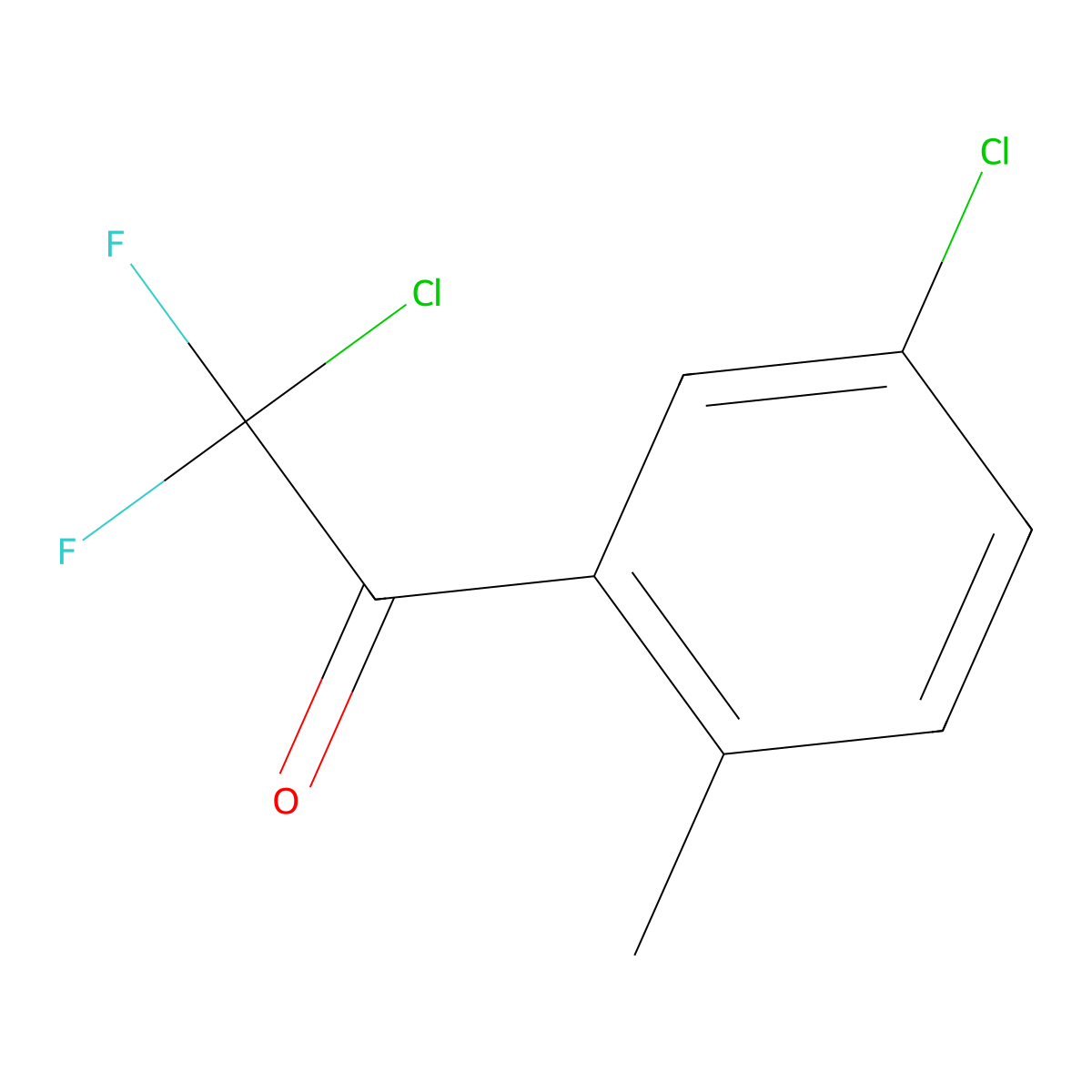 2-Chloro-1-(5-chloro-2-methylphenyl)-2,2-difluoroethanone molecular structure, CAS 1352232-02-0