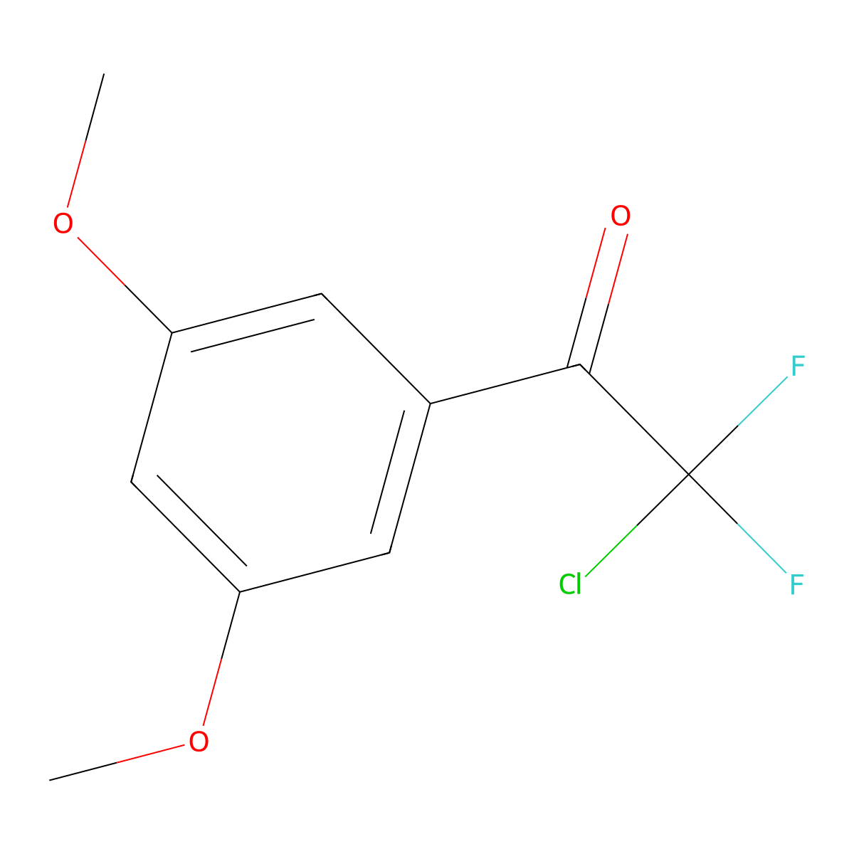 2-Chloro-1-(3,5-dimethoxyphenyl)-2,2-difluoroethanone molecular structure, CAS 1352232-13-3