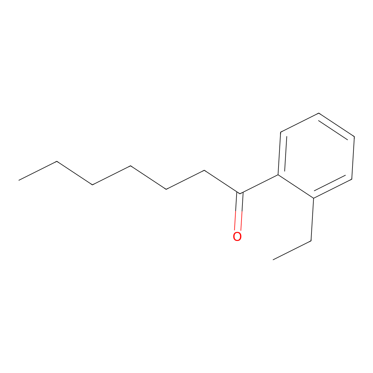1-(2-Ethylphenyl)heptan-1-one molecular structure, CAS 1352232-31-5