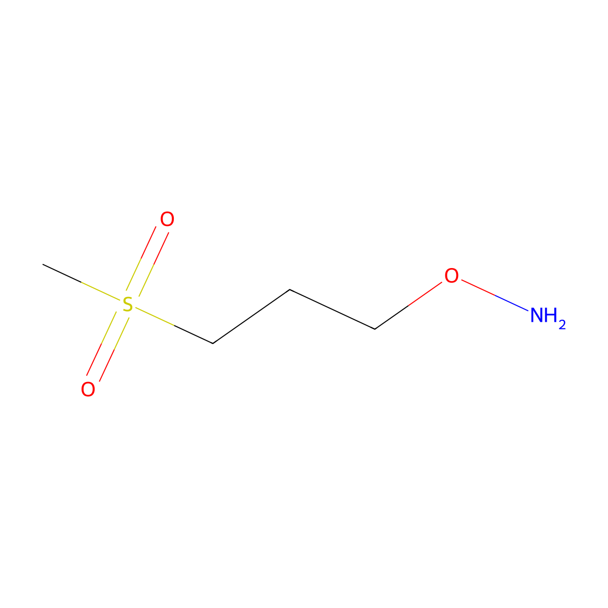 O-(3-methanesulfonylpropyl)hydroxylamine molecular structure, CAS 1352241-49-6